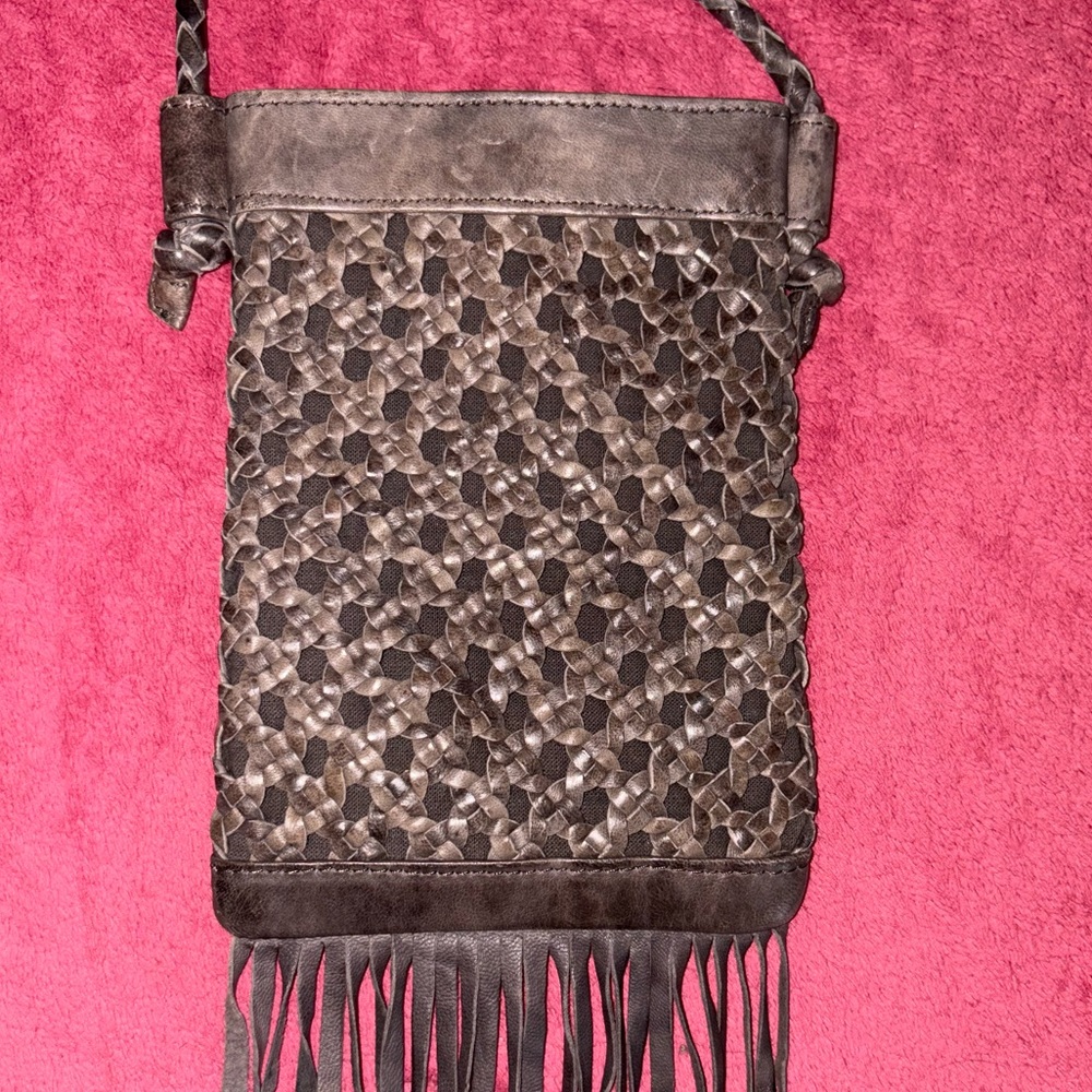 HOBO Dark Unber Mist Lattice Weave Crossbody Bag -Limiteded Edition - Picture 5 of 13